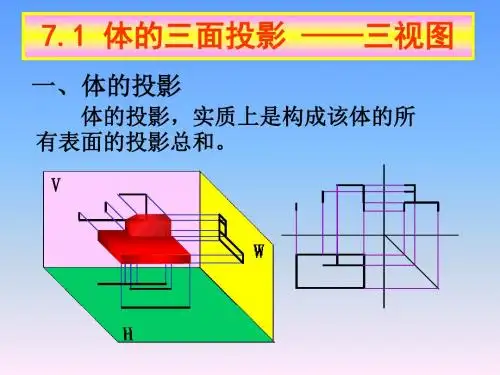江西理工大学机械制图机类6立体投影及平面体截切