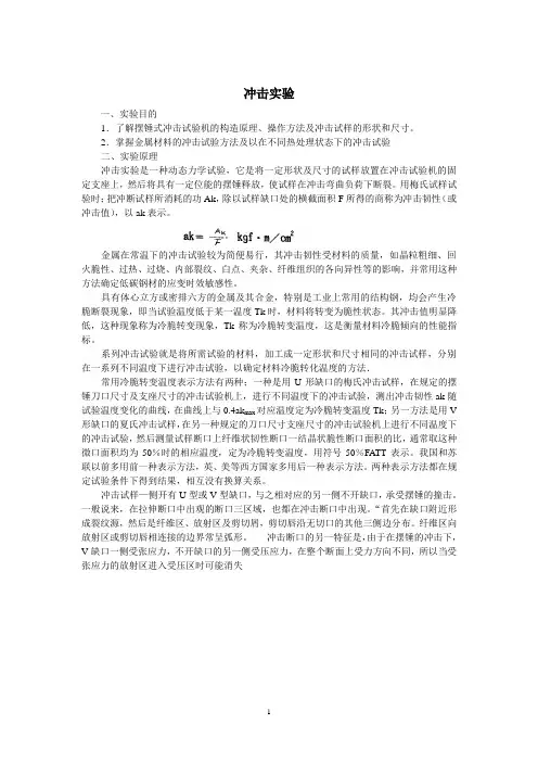 冲击实验