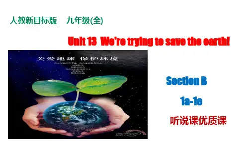 Unit 13  Section B 1a-1e 听说课课件 九年级英语全一册课件(人教版新目标)