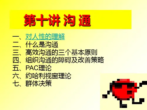 组织行为学沟通PPT课件