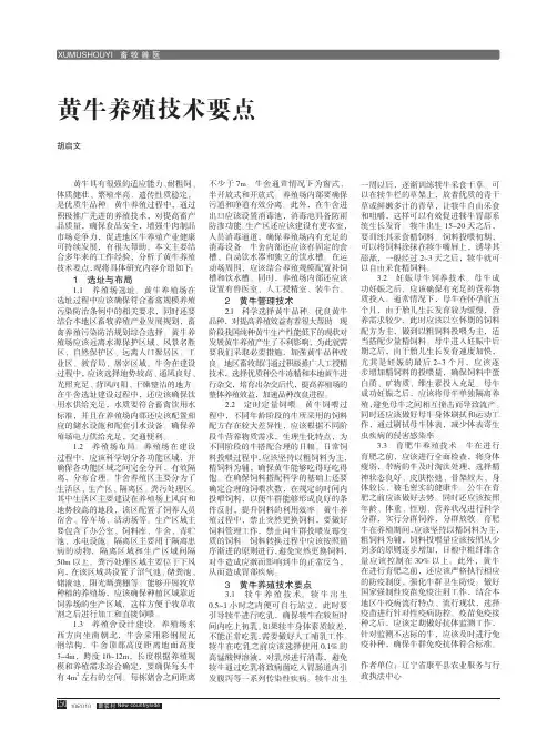 黄牛养殖技术要点