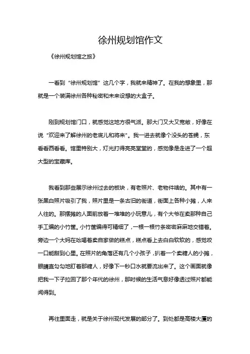 徐州规划馆作文