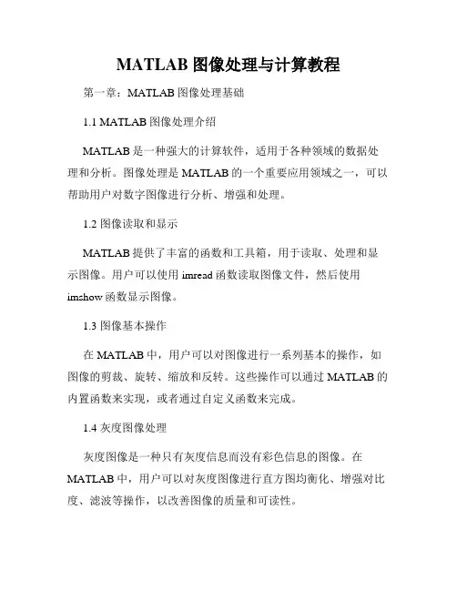 MATLAB图像处理与计算教程