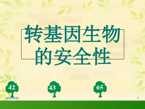 转基因生物的安全性