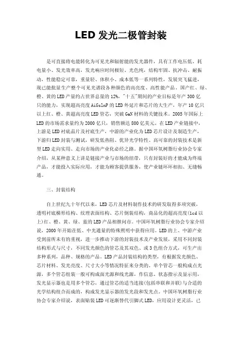 LED发光二极管封装