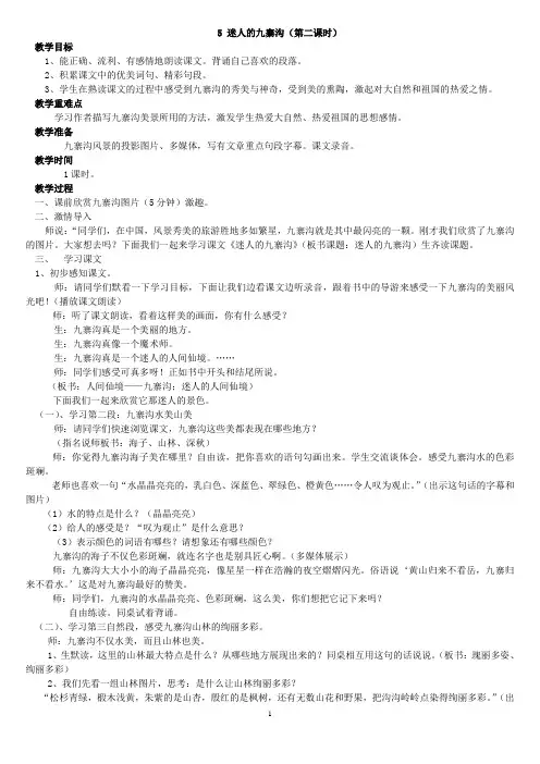 迷人的九寨沟