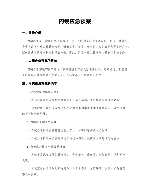 内镜应急预案