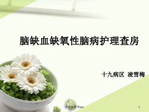 脑供血不足护理查房ppt课件