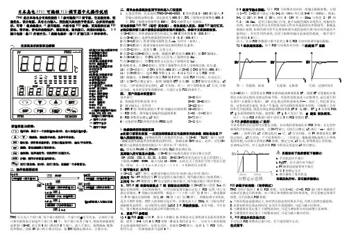 日本岛电FP 调节器中文操作说明