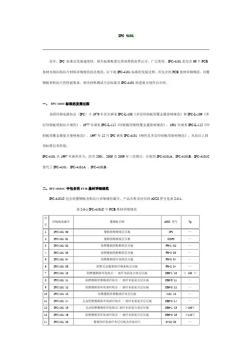 IPC 4101 讲义