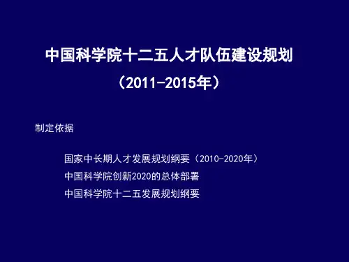 人才队伍建设规划