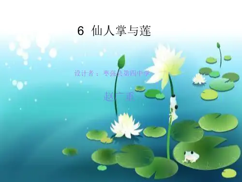 三年级下仙人掌与莲 冀人版(PPT张)