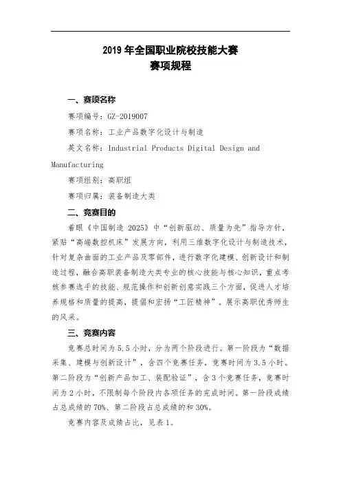 2019年全国职业院校技能大赛[006]