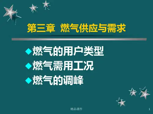 燃气工程燃气供应与需求PPT课件