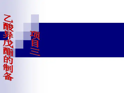 乙酸异戊酯的制备12