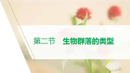 第二章 第二节 生物群落的类型 --高中生物苏教版2019 选择性必修2