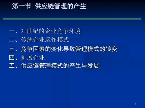 供应链管理导论