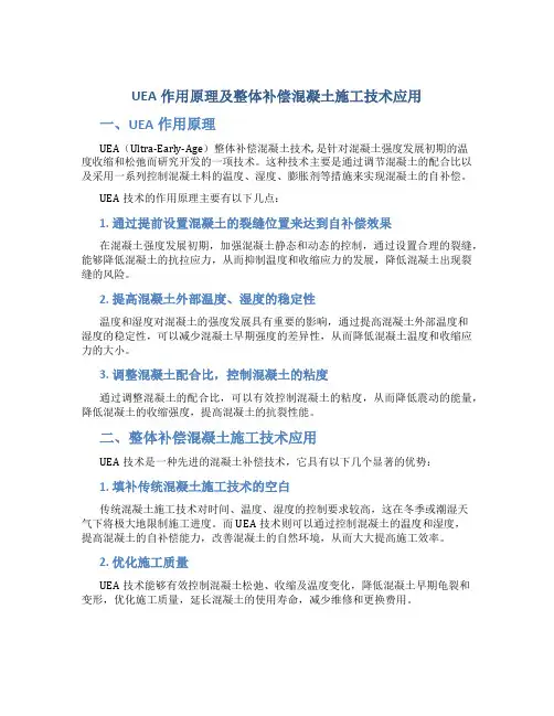 UEA作用原理及整体补偿混凝土施工技术应用(精)