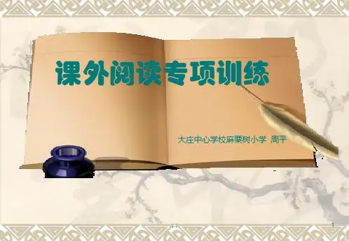 课外阅读专项训练ppt完整版.ppt