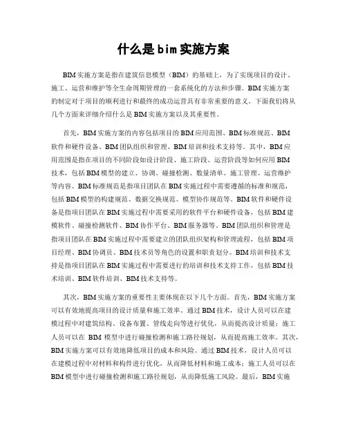 什么是bim实施方案