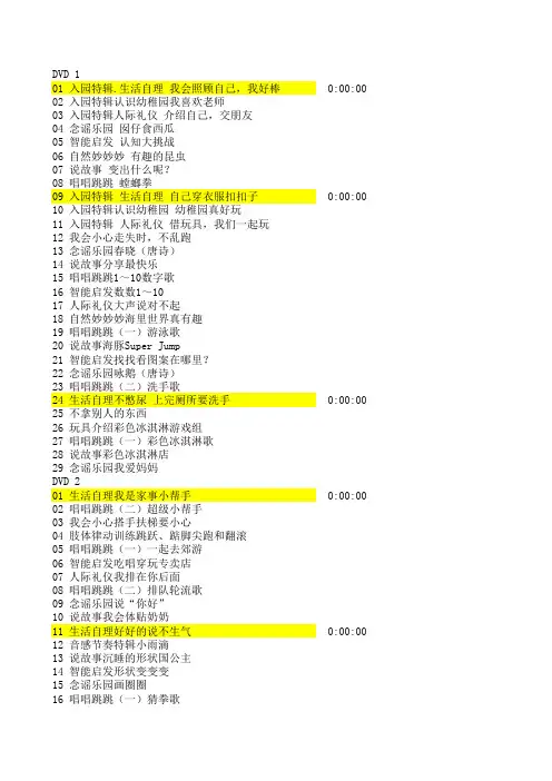 巧虎目录