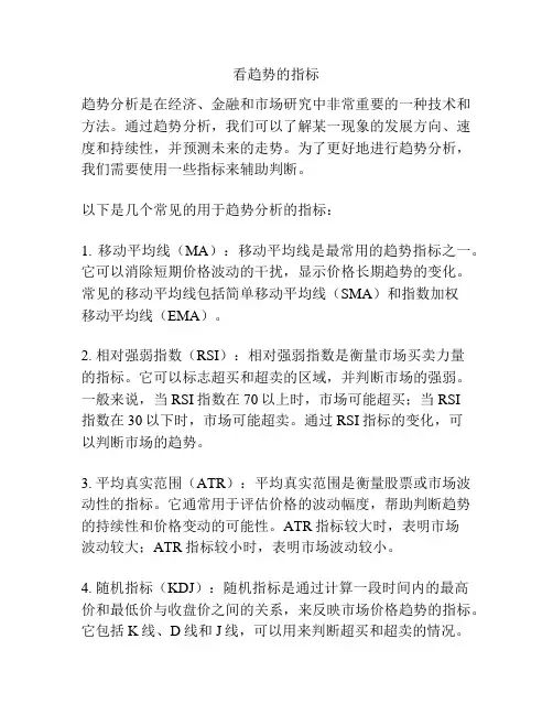 看趋势的指标