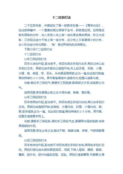 十二经拍打法
