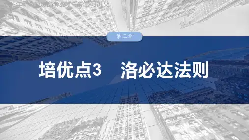 2025年新人教版高考数学一轮复习讲义  第三章 培优点3 洛必达法则