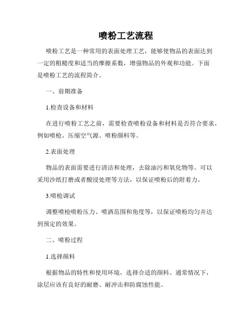 喷粉工艺流程
