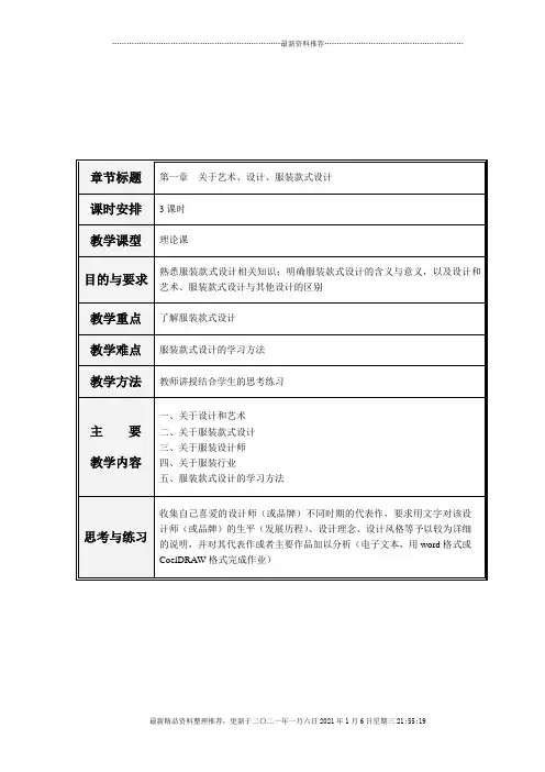 10 服装设计概述