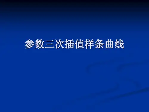 参数三次插值样条曲线