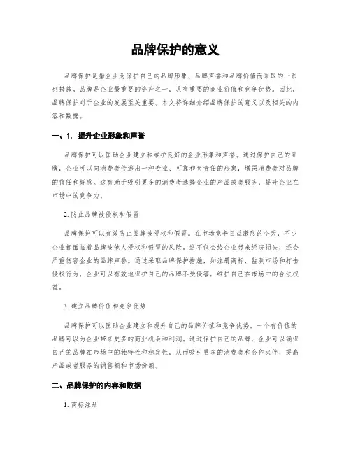 品牌保护的意义