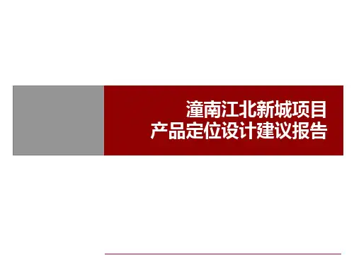 潼南江北新城项目产品定位设计建议报告