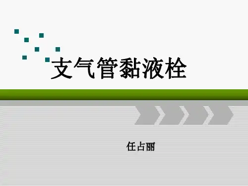医学影像-支气管黏液栓