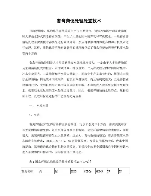 粪污处理工艺方案