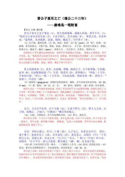 晋公子重耳之亡