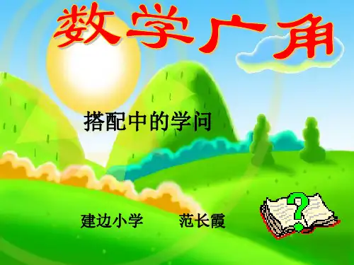 部编二年级上数学《数学广角搭配(一)》范长霞PPT课件 一等奖新名师优质课获奖比赛公开人教版