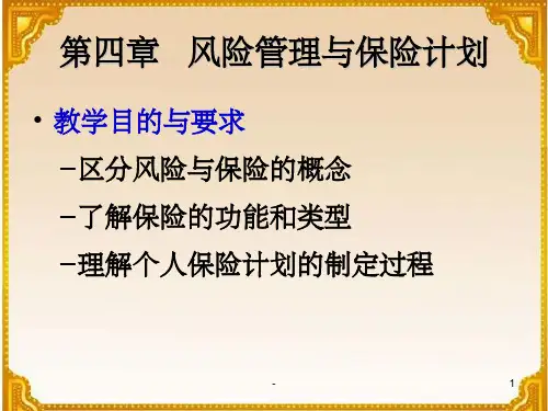 个人理财第四章课件