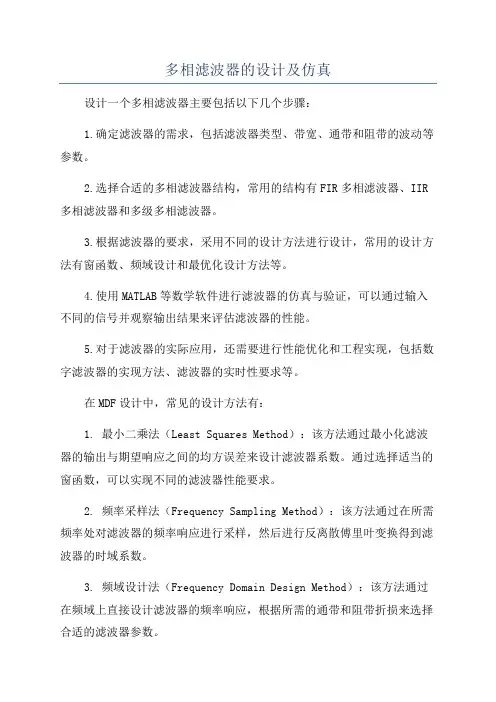 多相滤波器的设计及仿真