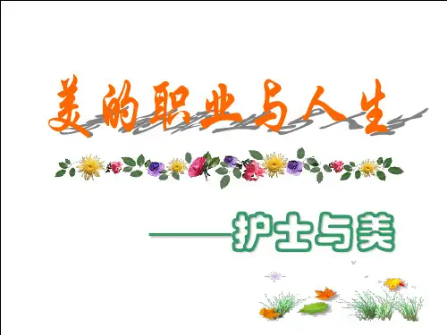 护士人文修养3第三章 护士与美