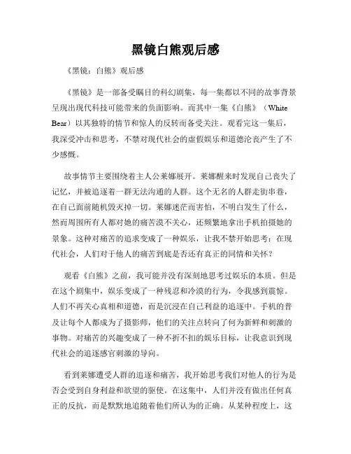 黑镜白熊观后感