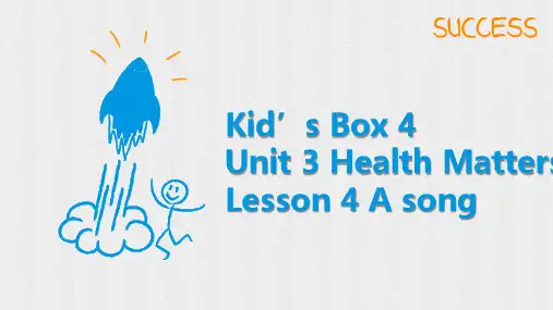 Unit3 Lesson4 A song(课件)剑桥国际少儿英语KB4