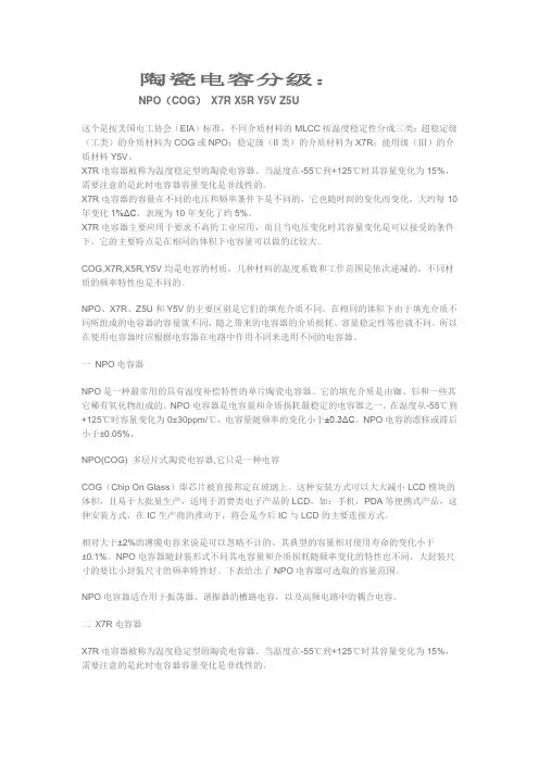 陶瓷电容材质