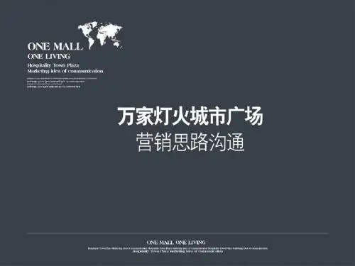 信阳万家灯火城市综合体项目营销提案(城市综合体运营)