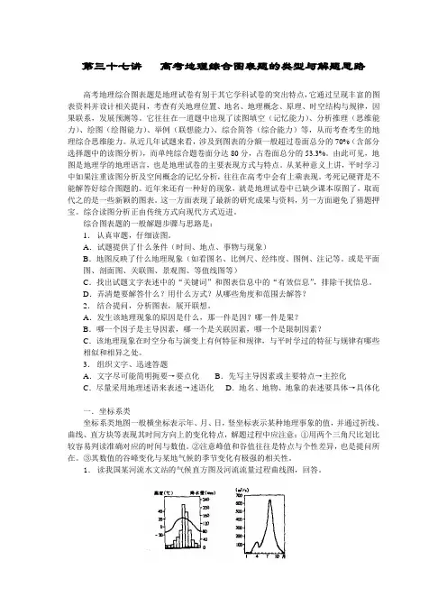 高考地理综合图表题的类型与解题思路