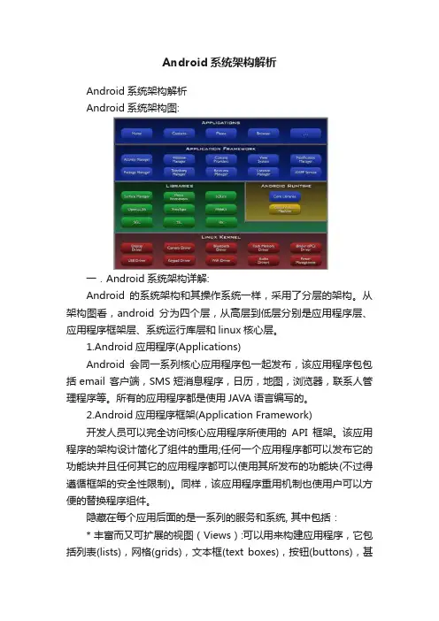 Android系统架构解析