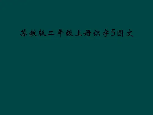 苏教版二年级上册识字5图文
