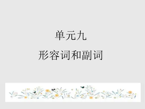 超实用高考英语重难点专题复习： 形容词和副词(精讲课件)
