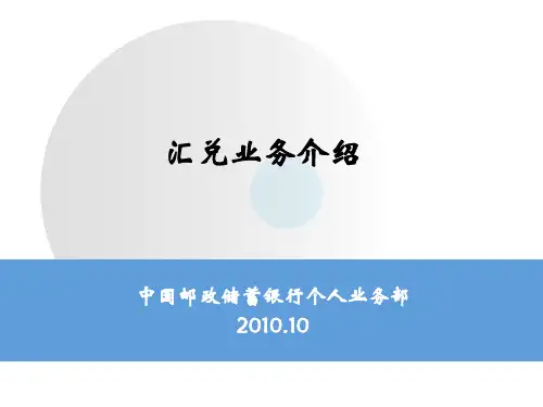 代理金融网点业务处理规范—汇兑业务
