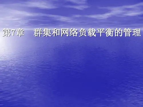 《Windows Server 2003组网教程(管理篇)》第7章：群集和网络负载平衡
